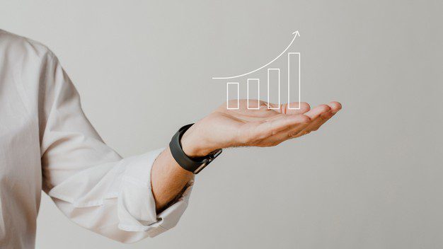 digital increasing bar graph with businessman hand overlay 53876 97640 - Logo design